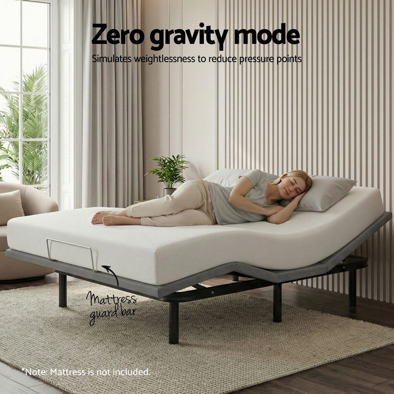 Adjustable Bed Frame King Size Electric Bed Base Wireless Remote Control Zero Gravity Power Bed Foundation-6