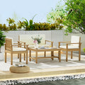 4 Seater Acacia Wood Lounge Setting