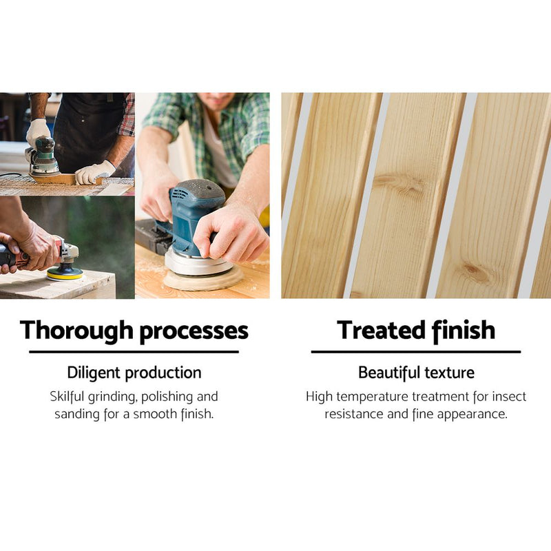 Adirondack Outdoor Chairs Wooden Beach Chair Patio Furniture Garden Natural showing sanding process and treated wood finish details