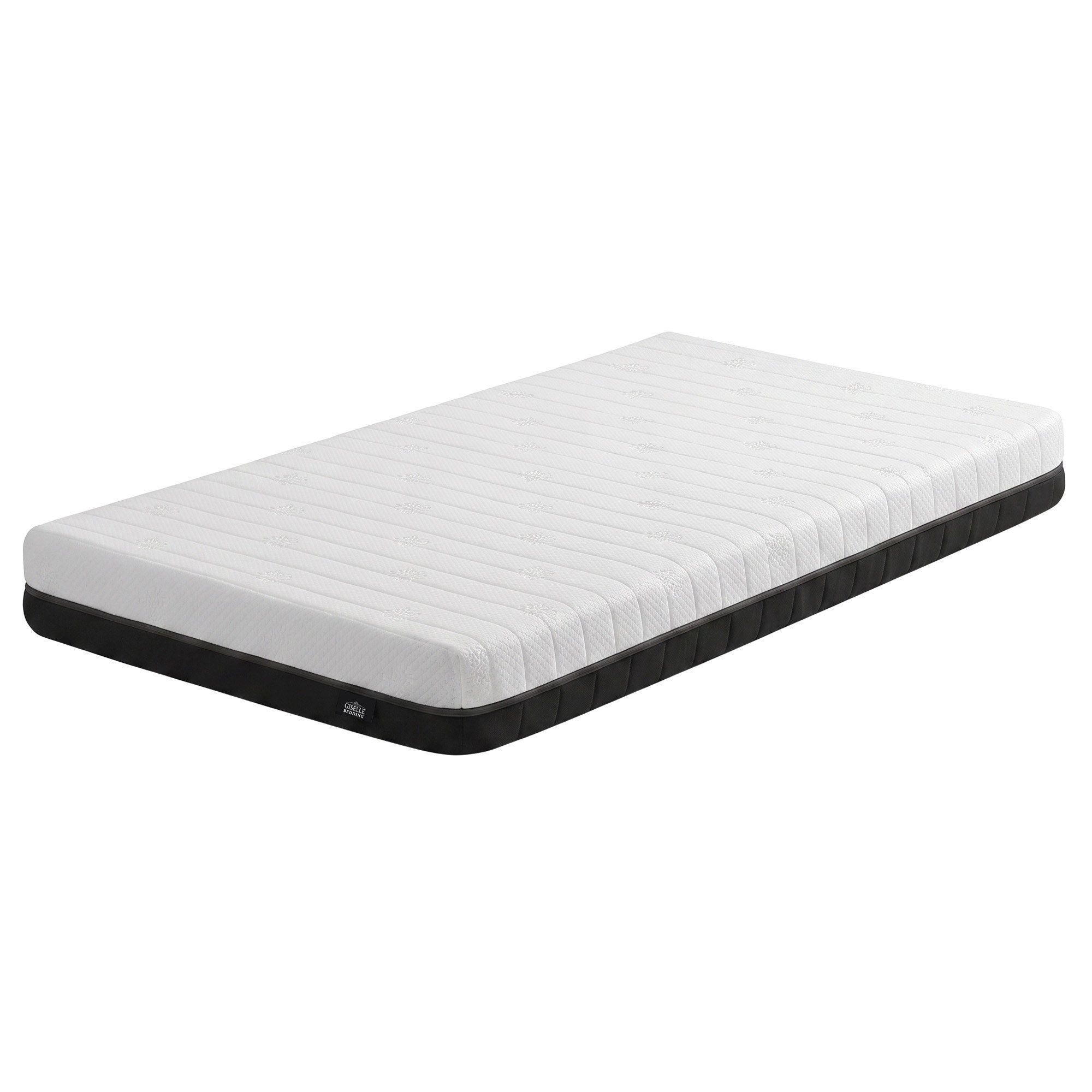 18cm King Single Dual Feel Reversible Memory Foam Mattress - Charcoal