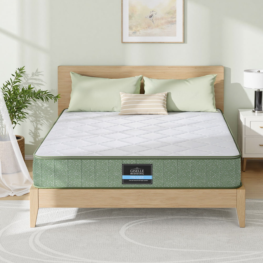 25cm Memory Foam Mattress Dual Layer Zipper Cover Cool Charcoal Foam Mattresses Queen