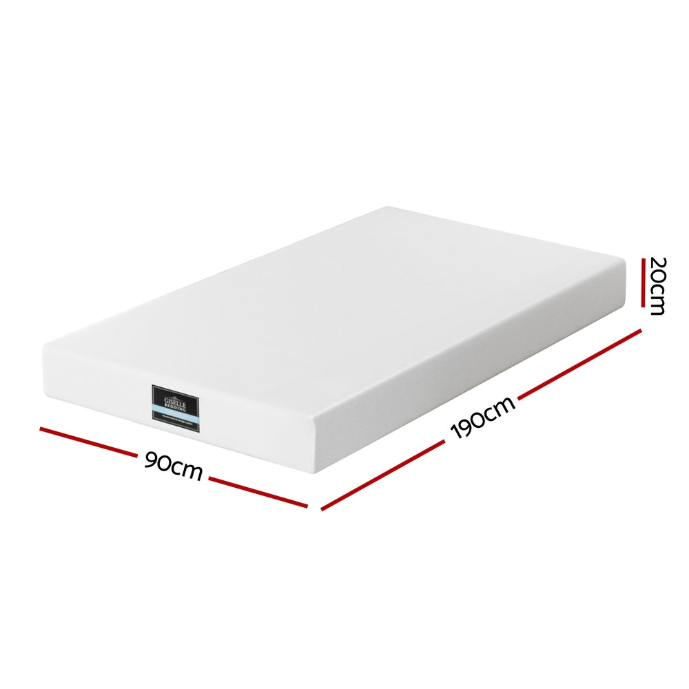 20cm Memory Foam Mattress Green Tea Single
