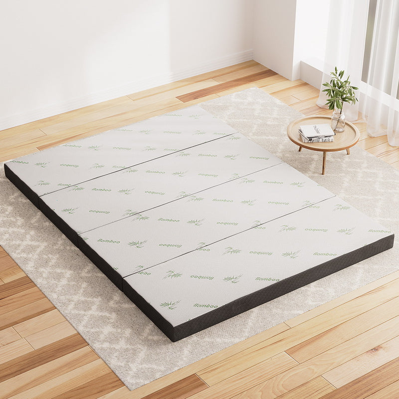 Foldable Mattress Folding Foam Queen Bamboo-1