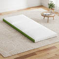 Foldable Mattress Folding Bed Mat Camping Trifold Single Green