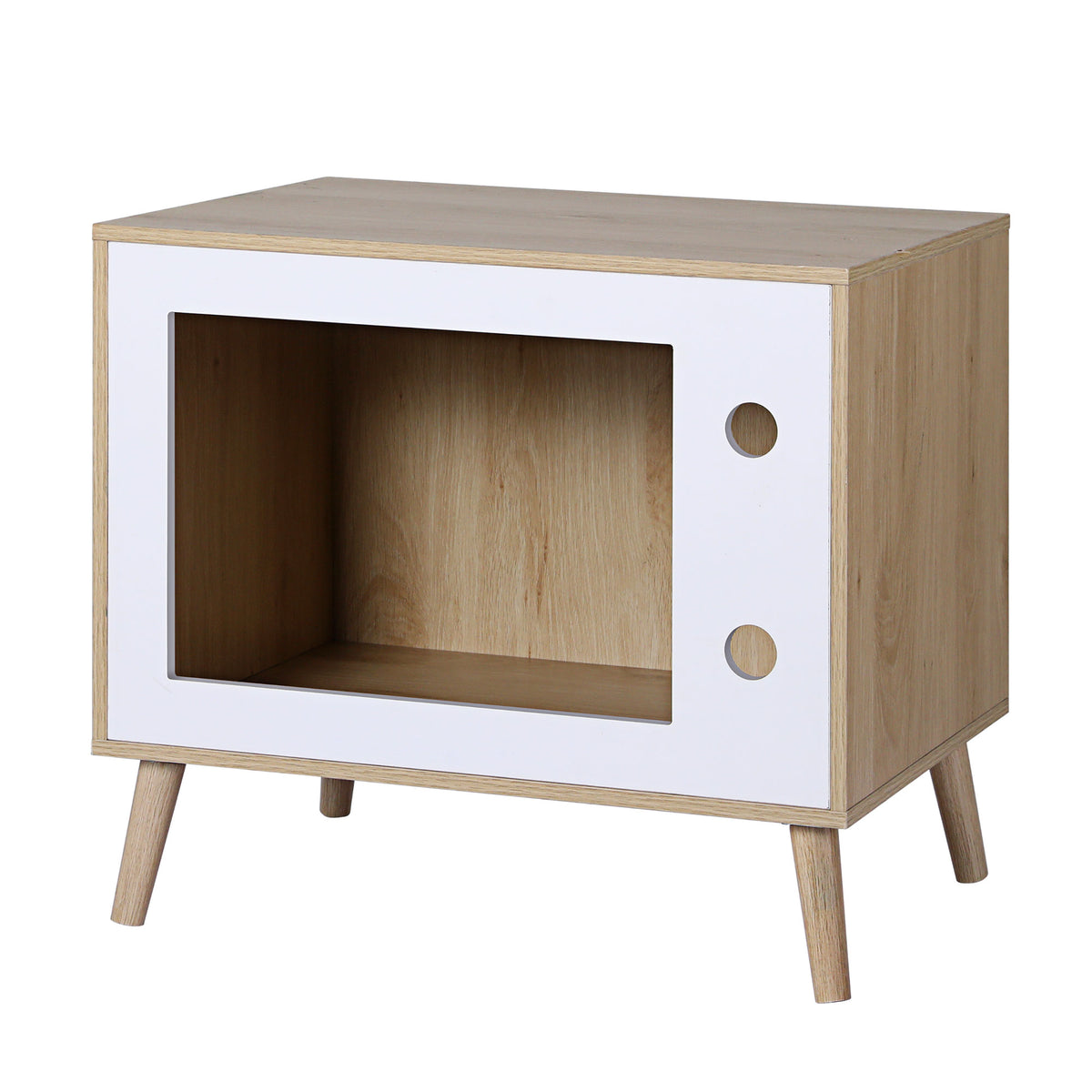 Cat Nest Bedside Table 60cm Solid Wood