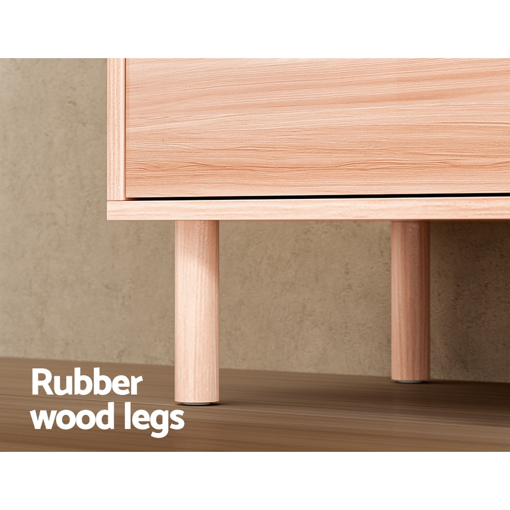 6 Drawer Lowboy Storage Dresser Pine