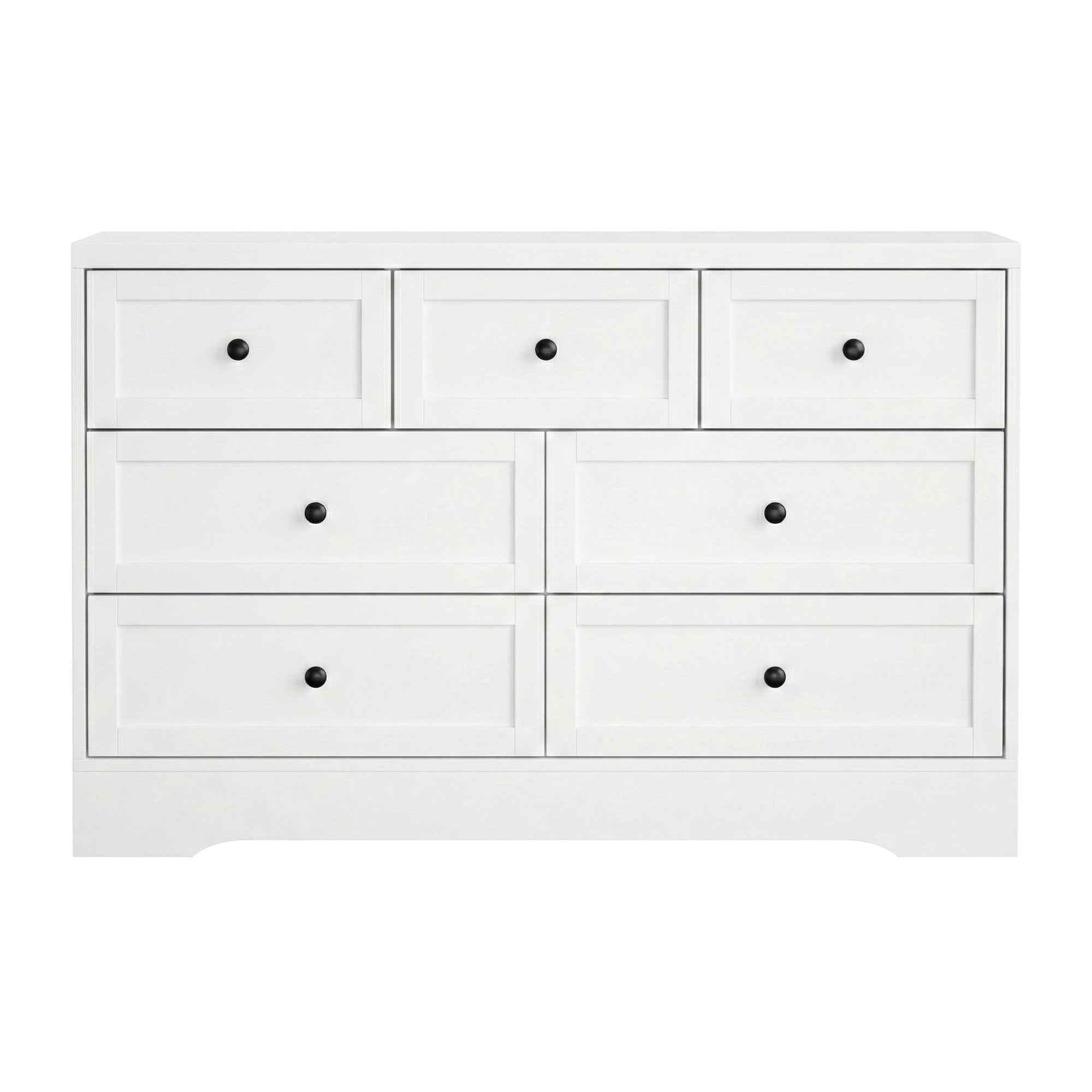 7 Chest of Drawers Dresser Table White