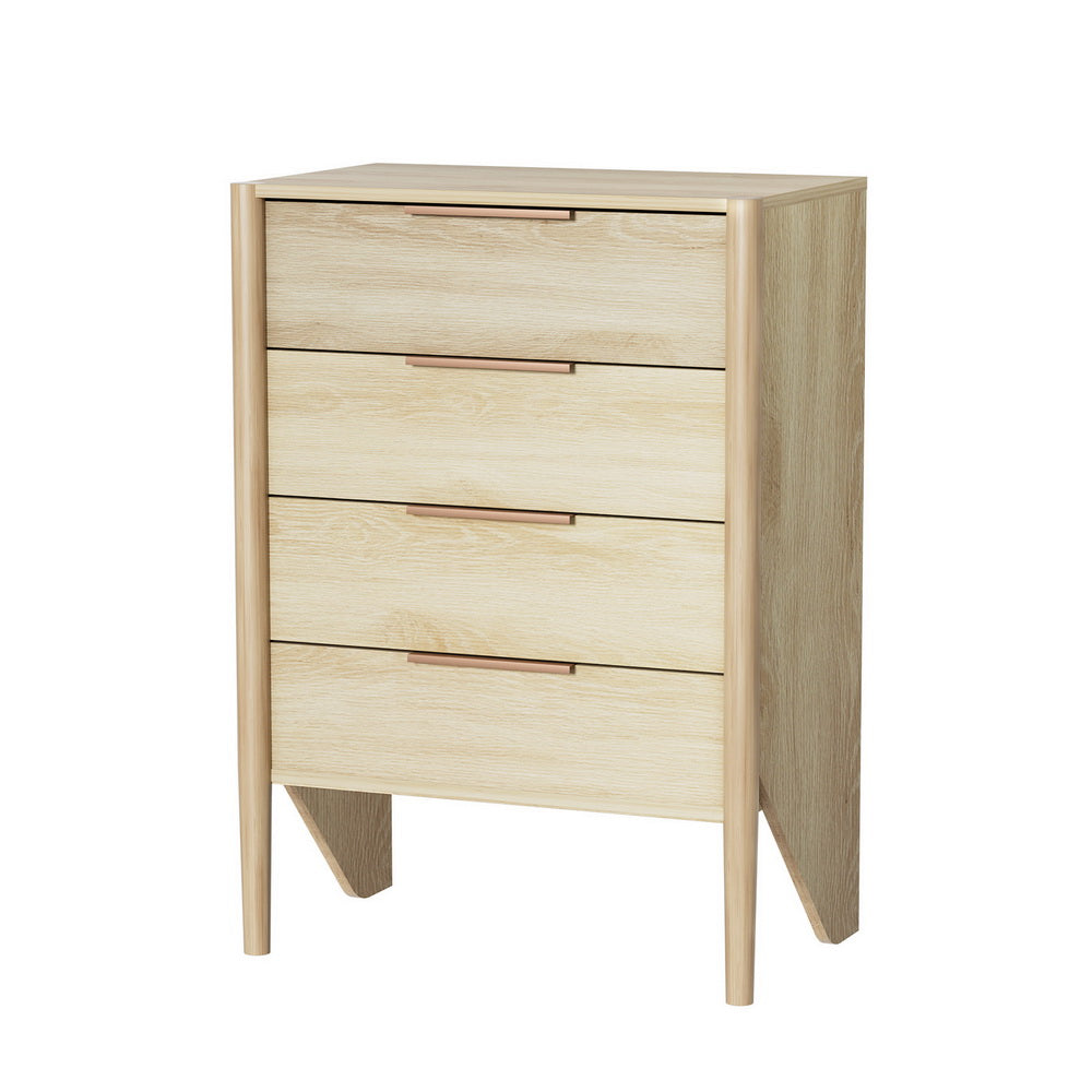 4 Chest of Drawers - INEZ Oak-2