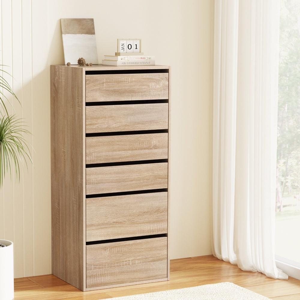 6 Chest of Drawers Dresser Tallboy Pine