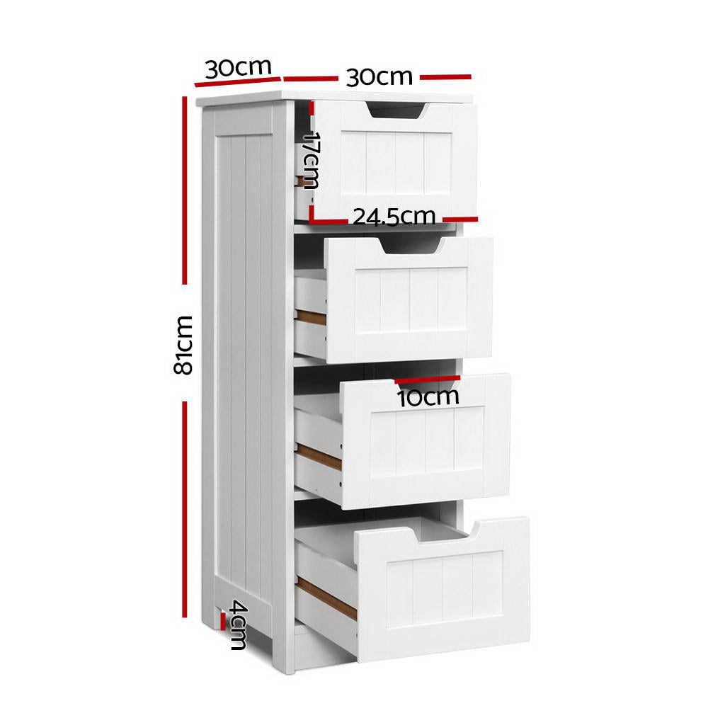 Storage Cabinet Drawers Bathroom Stand