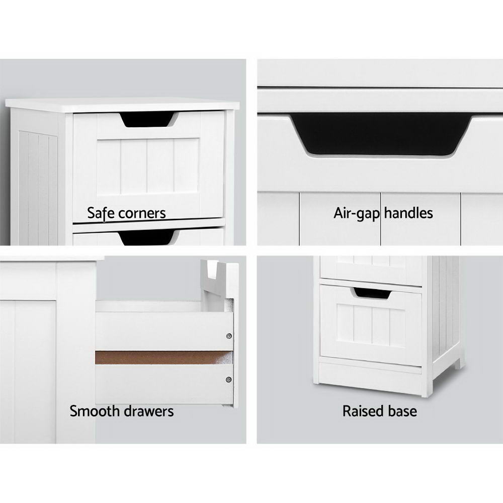 Storage Cabinet Drawers Bathroom Stand