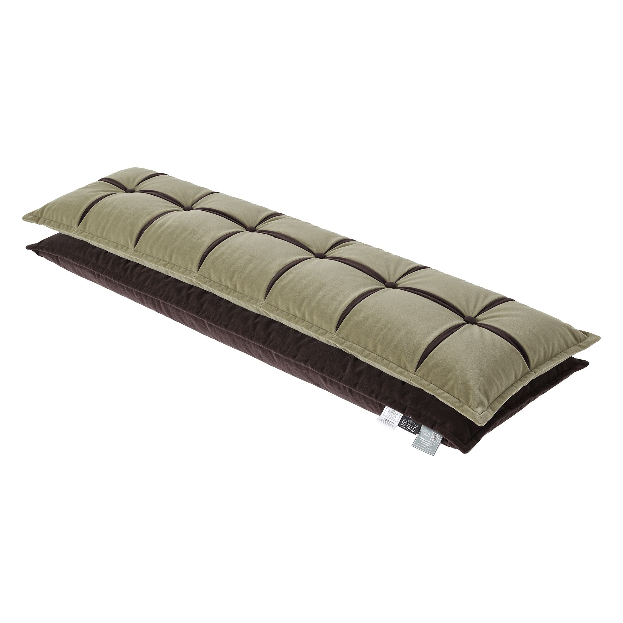 Headboard Pillow with Double-Layer Storage Wedge Reading Backrest with Adjustable Filling, Chenille Bed Rest Cushion for Daybed, Dorm, and RV King