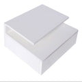 Set of 2 Floating LED Bedside Tables Wall Mounted - White