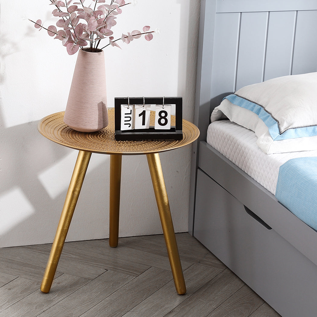 Levede Side Table Coffee Bedside End Golden-1954802978661732358