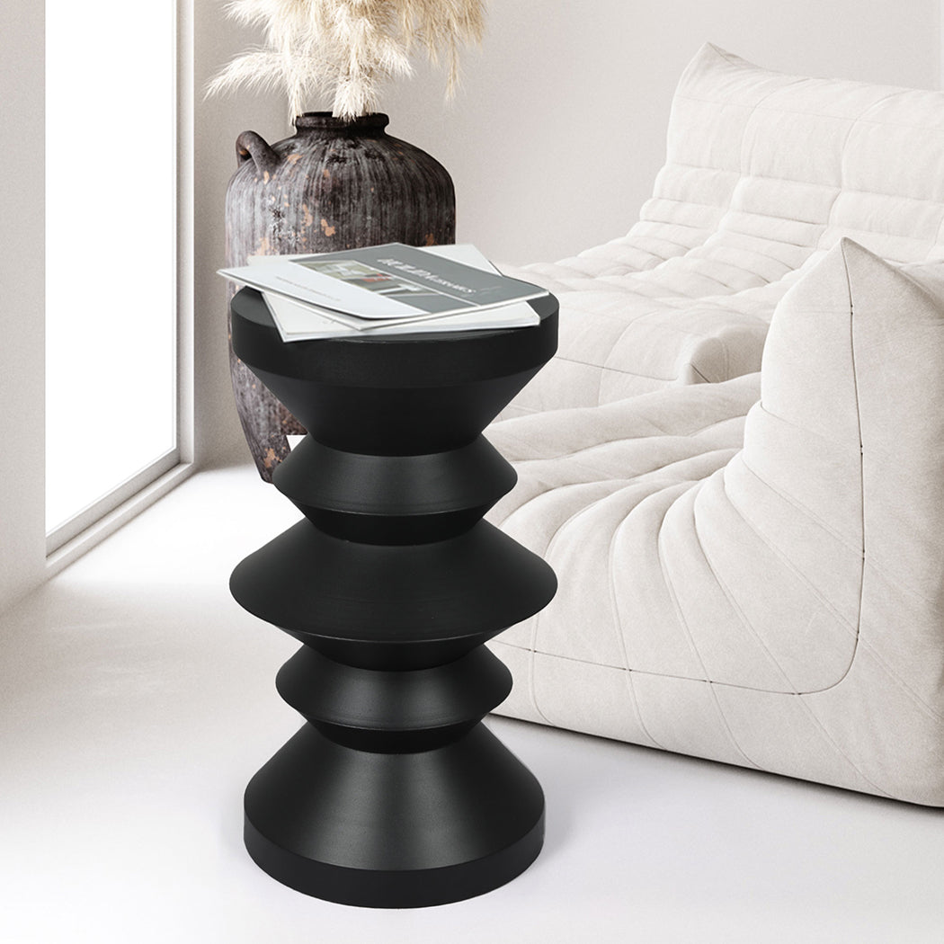 Levede Side Table Round End Bedside-1954802990393200646