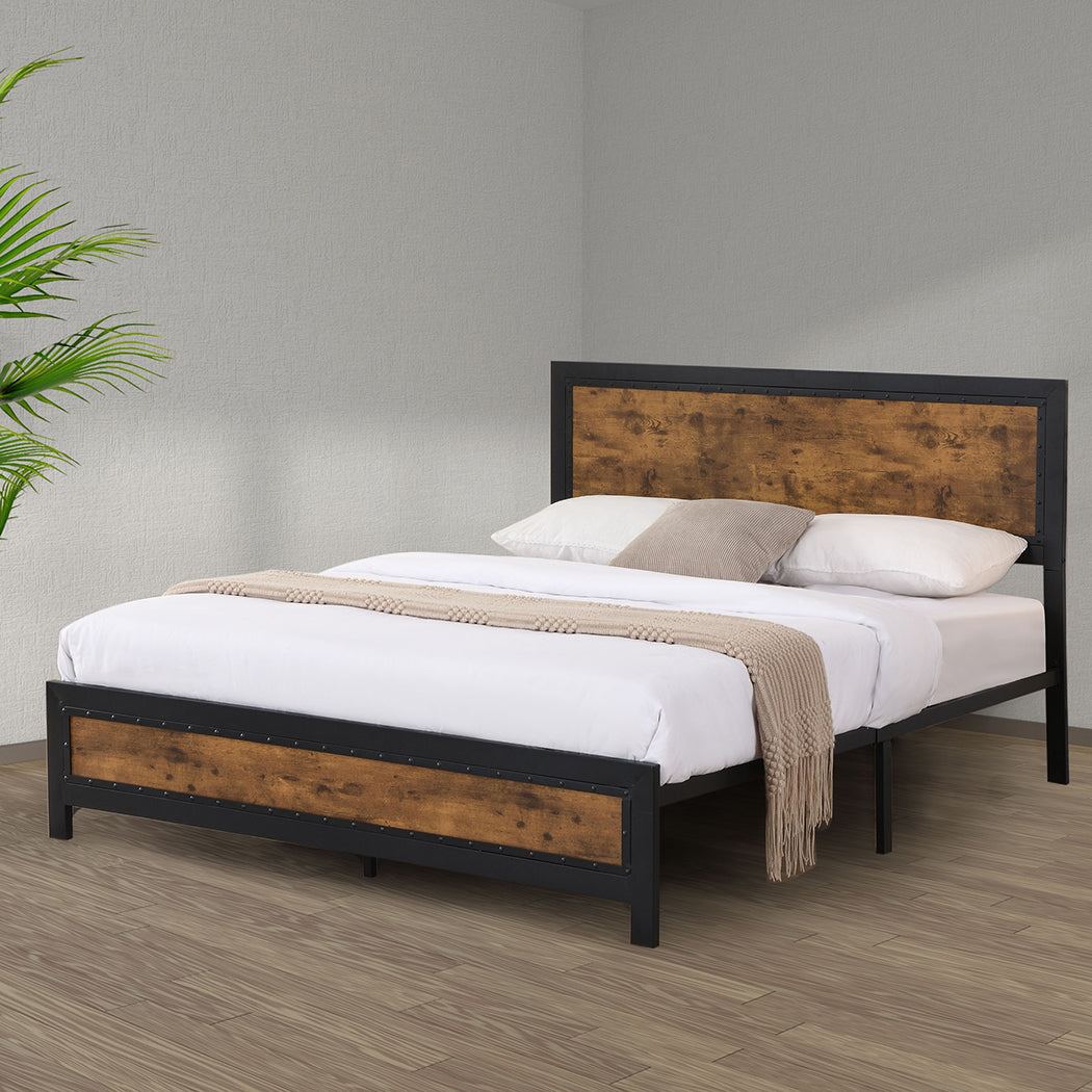 Levede Metal Bed Frame Mattress Base Queen-1910113211269648390