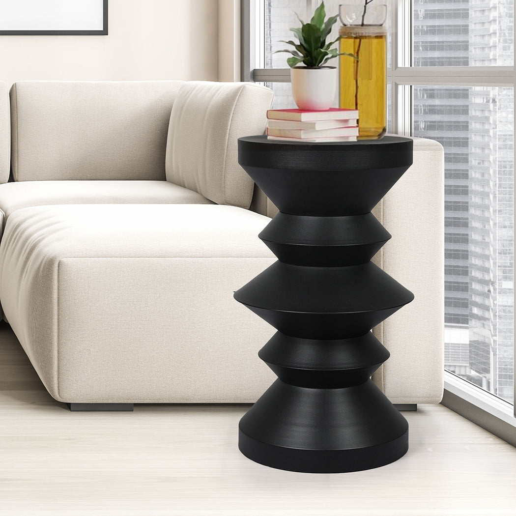 Levede Side Table Round End Bedside-1954802990393200647