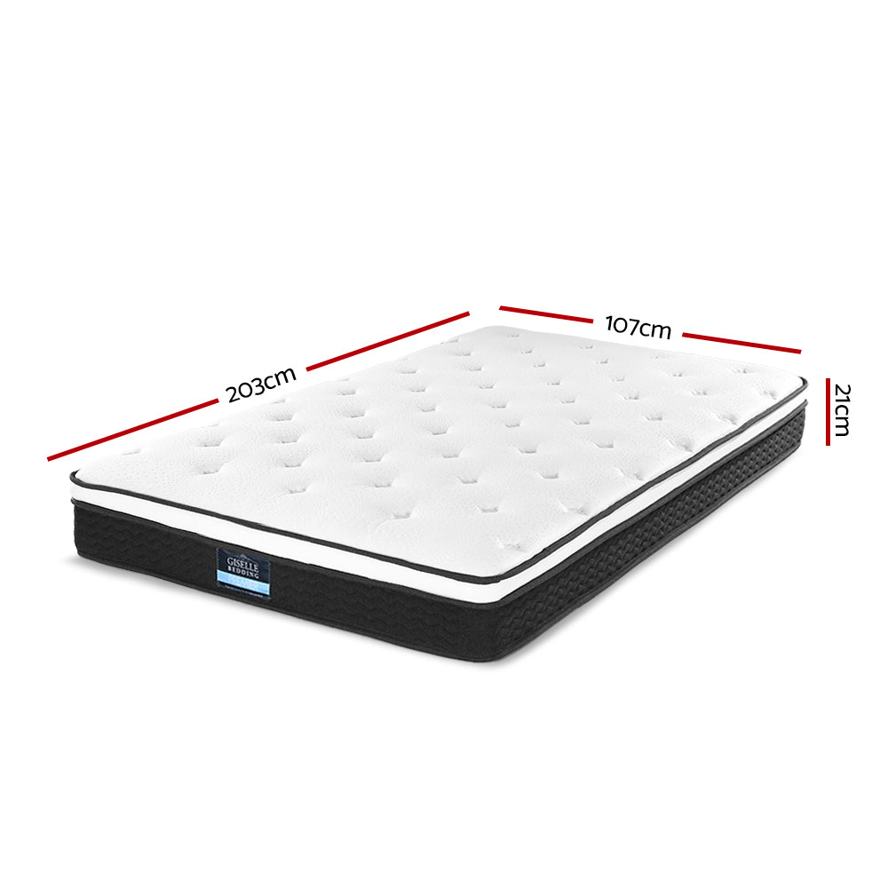 Bonita Euro Top Bonnell Spring Mattress 21cm Thick - King Single