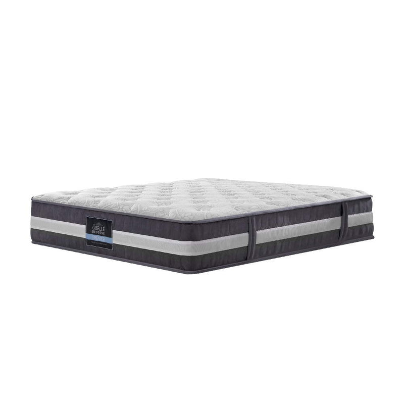 Lotus Tight Top Pocket Spring Mattress 30cm Thick - Double with quilted top and firm medium 6.5/10 support by Bedzy