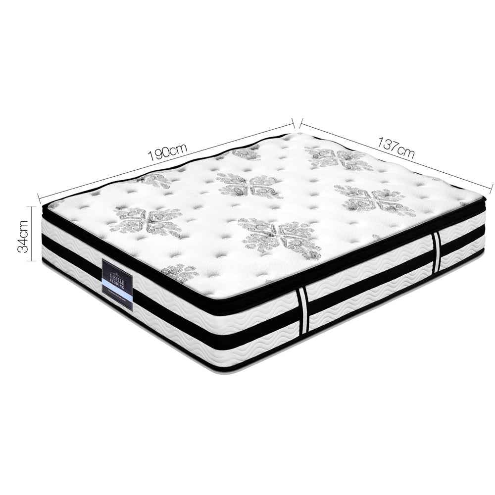 Algarve Euro Top Pocket Spring Mattress 34cm Thick - Double