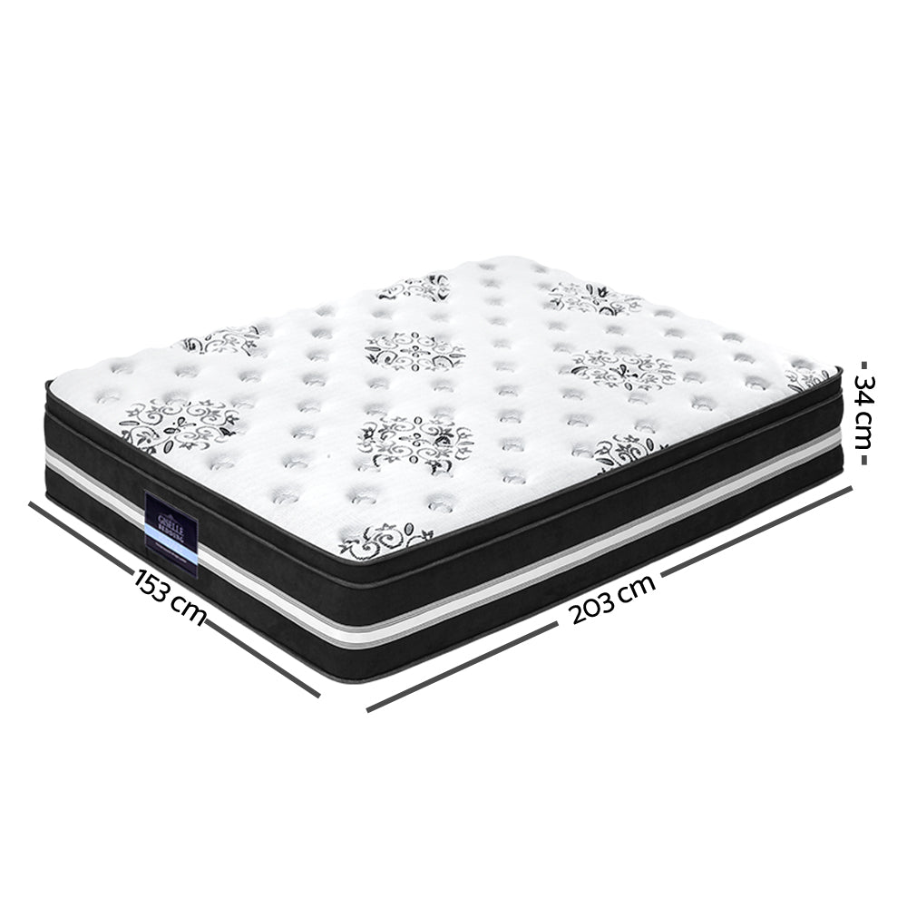 Donegal Euro Top Cool Gel Pocket Spring Mattress 34cm Thick - Queen