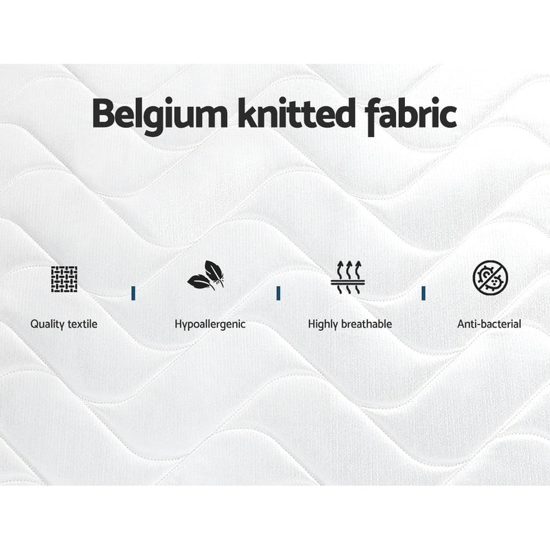 Alessio Series Tight Top Mattress 13CM Thick - Single with Belgium knitted fabric, hypoallergenic and breathable textile features