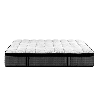 King Comfort Package | Marc Series Euro Top Mattress (Medium Firm) with deluxe pillowtop topper, 2 deluxe and 2 cooling pillows
