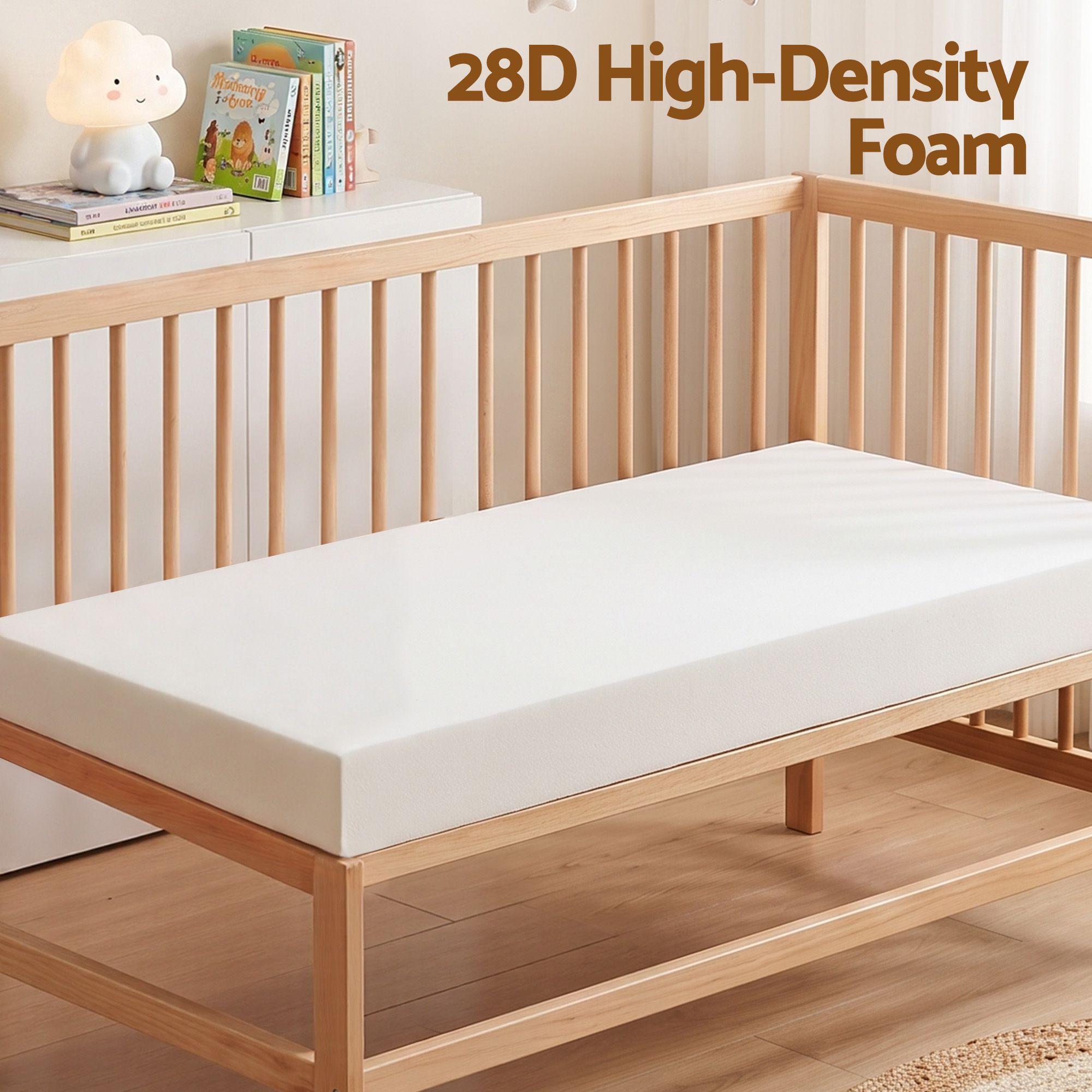 Cot Mattress 11cm Thick with Tencel Cover - White