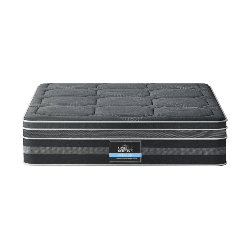 Double Comfort Package | Platinum Series Dual Euro Top Mattress (Medium Firm) with deluxe pillowtop topper and cooling pillows