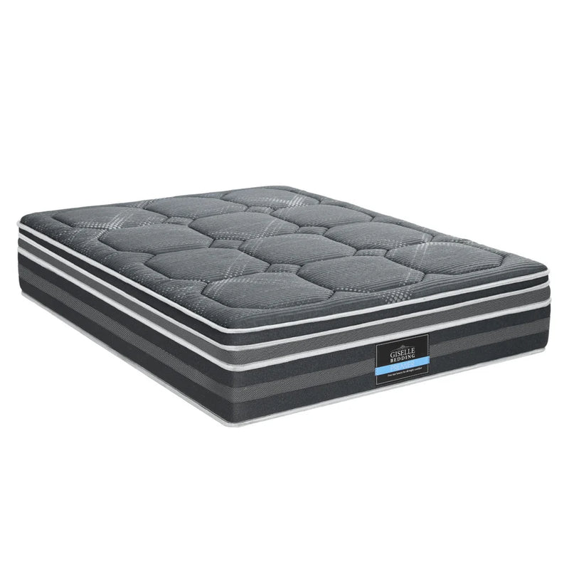 Double Comfort Package | Platinum Series Dual Euro Top Mattress (Medium Firm) in dark gray with quilted pillowtop surface