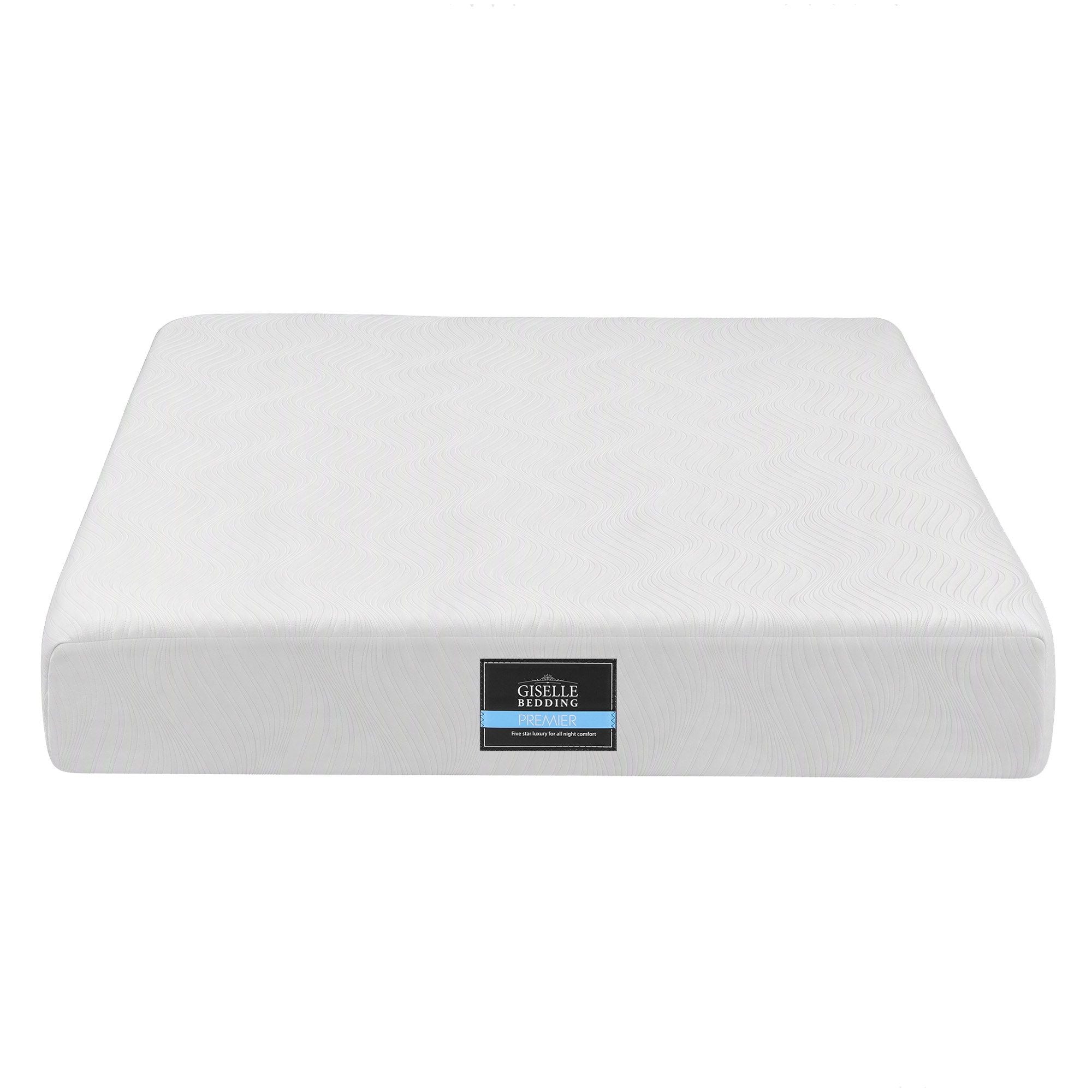 25cm King Hybrid Mattress with Soft Knitted Fabric and Gel Foam Edge Support - White