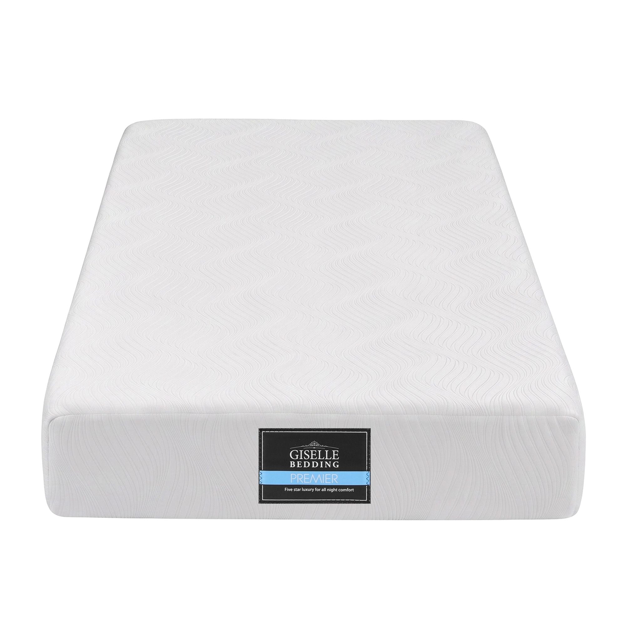 25cm King Single Hybrid Mattress with Gel Foam and Edge Support - White