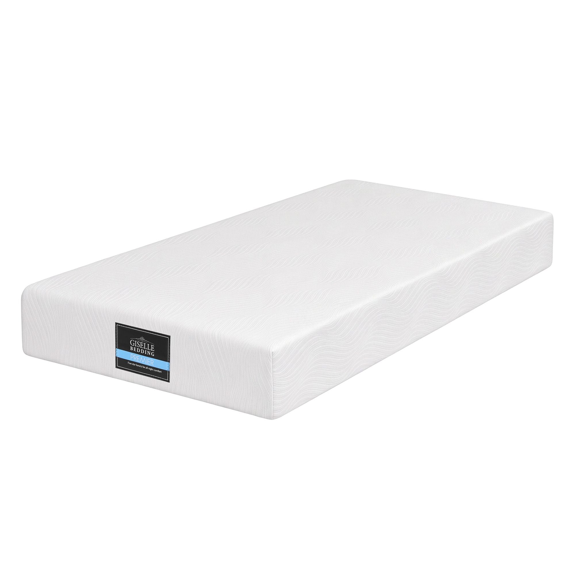 25cm Single Hybrid Mattress with Gel Foam and Edge Support - White