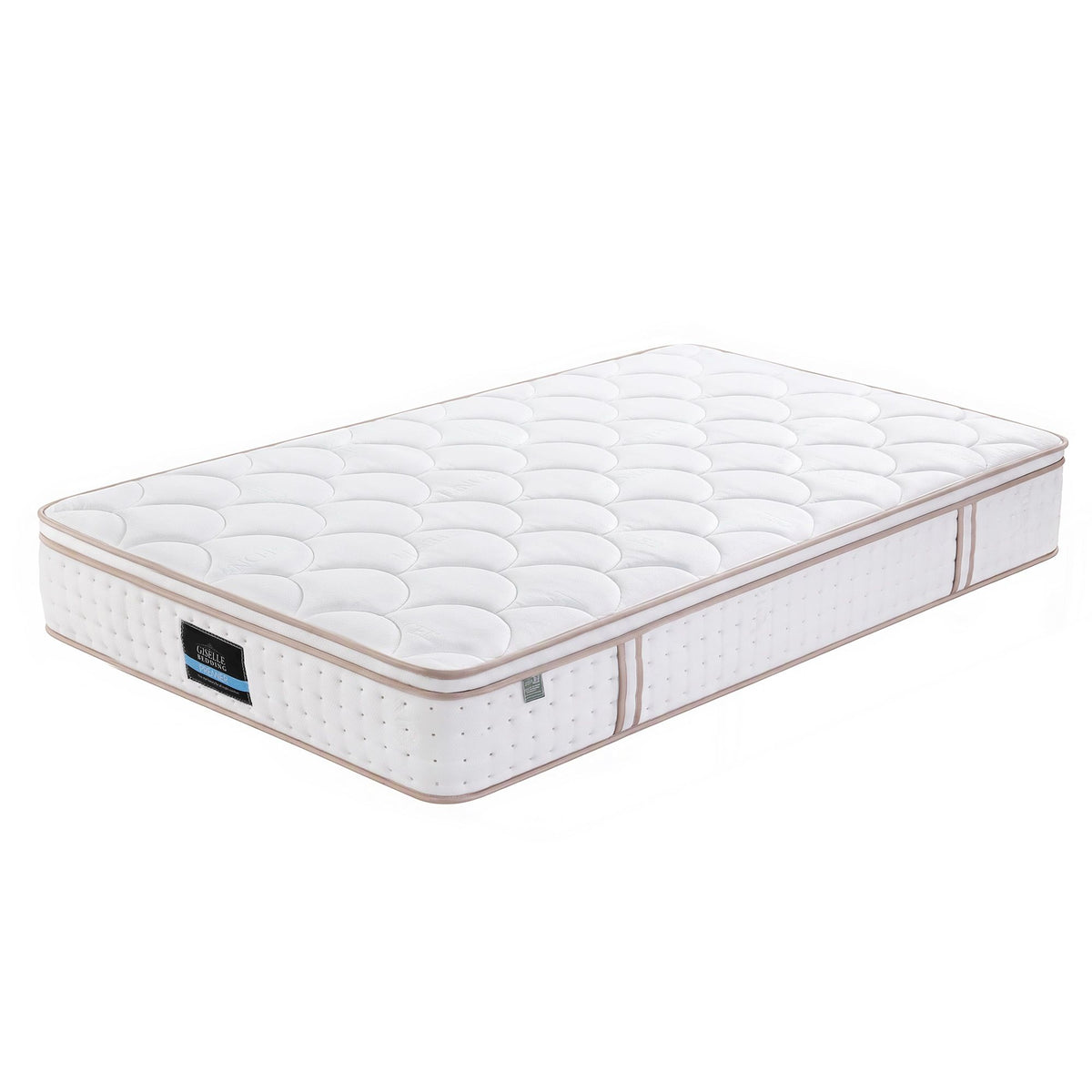 30cm Single 5-Zone Firm Spring Mattress with Tencel Cover - White