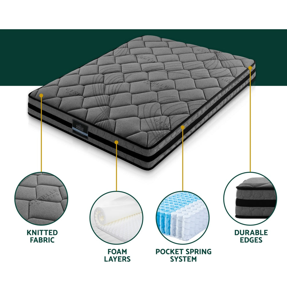Wendell Pocket Spring Mattress 22cm Thick - King