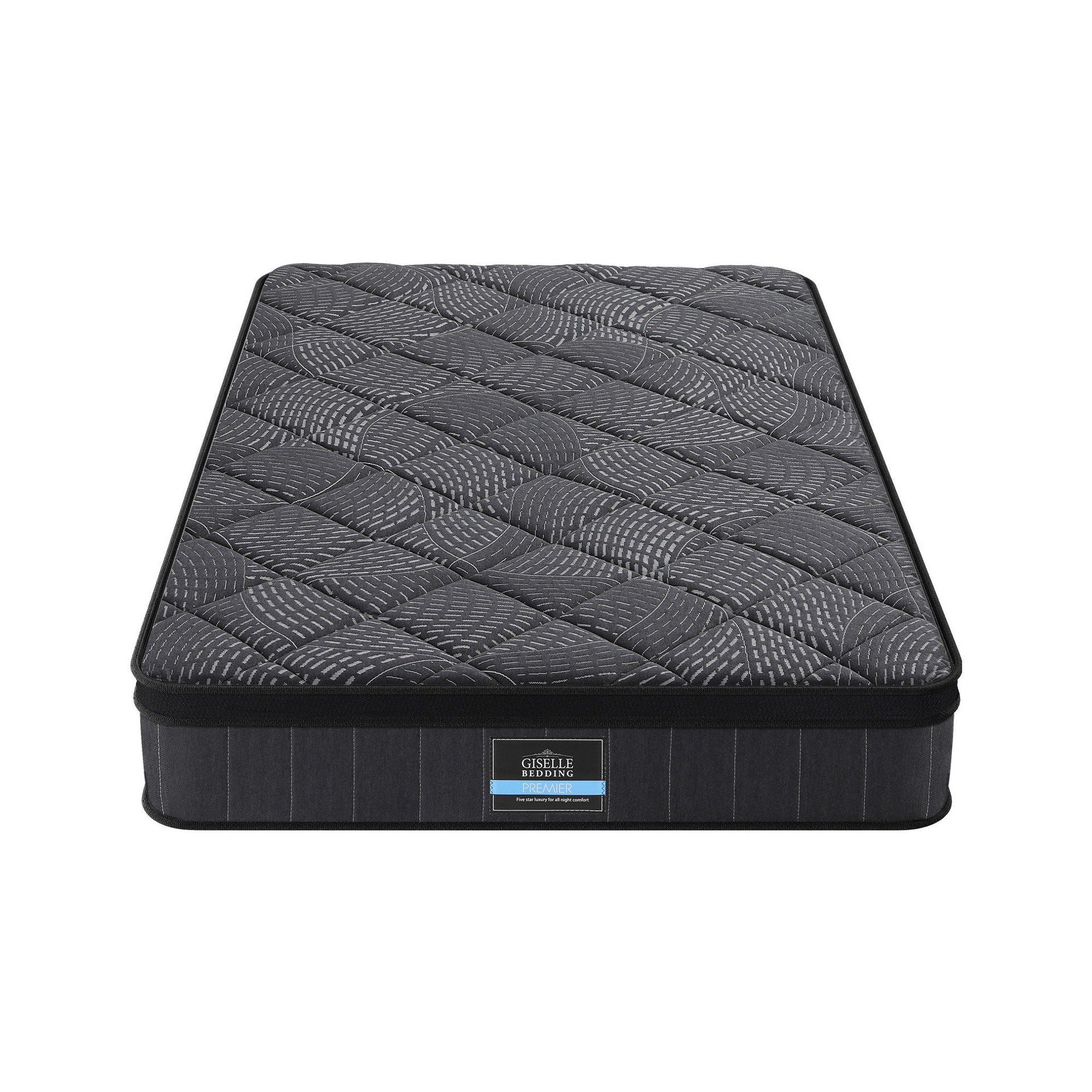 Single Mattress 25cm Pocket Spring Latex Euro Top Medium Firm Bed