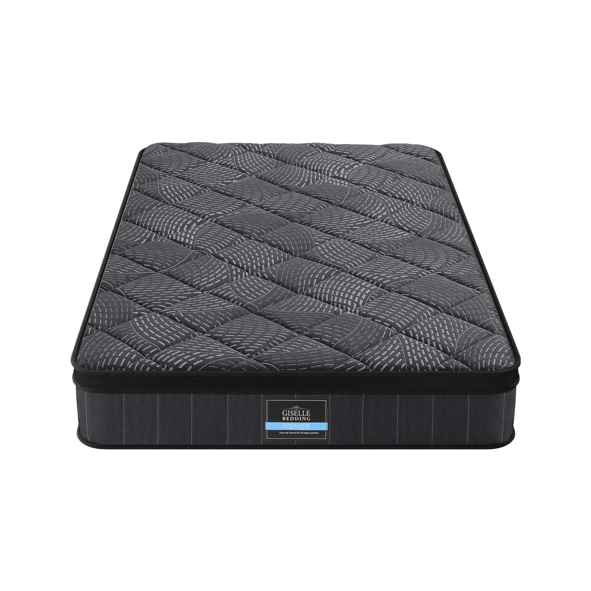 Single Mattress 25cm Pocket Spring Latex Euro Top Medium Firm Bed