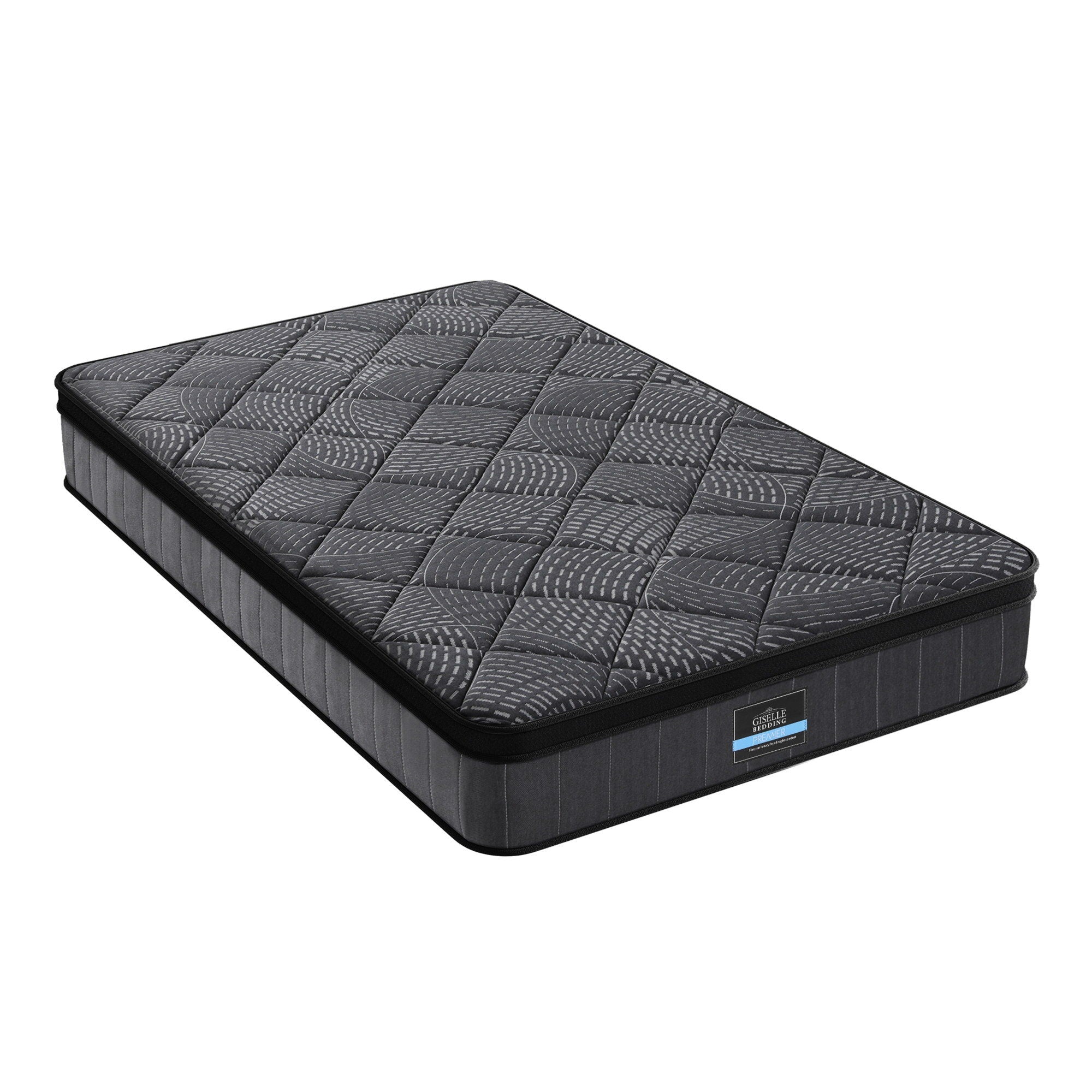 Single Mattress 25cm Pocket Spring Latex Euro Top Medium Firm Bed