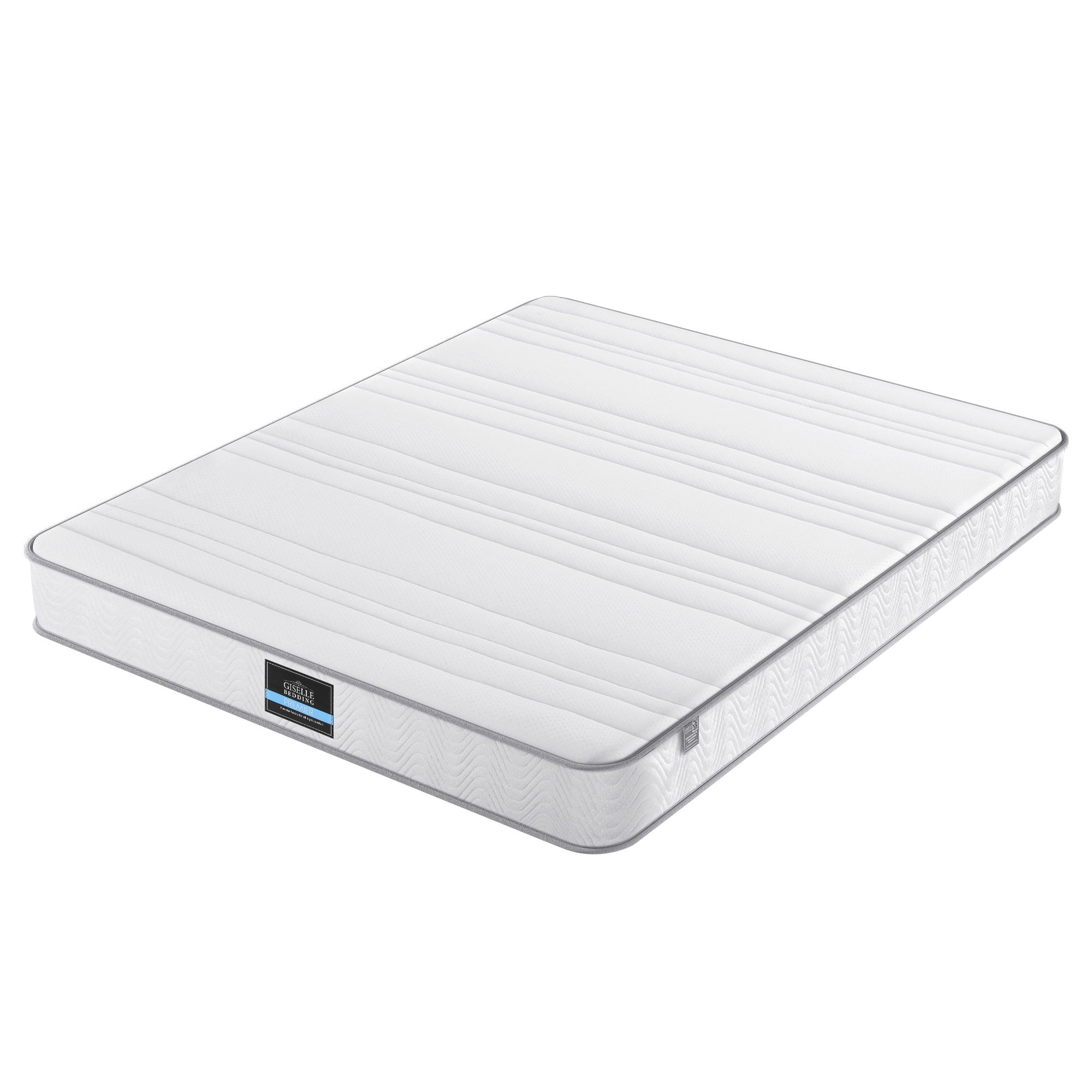 Double Mattress 20cm with Reinforced Edge Support Egg-Crate Foam