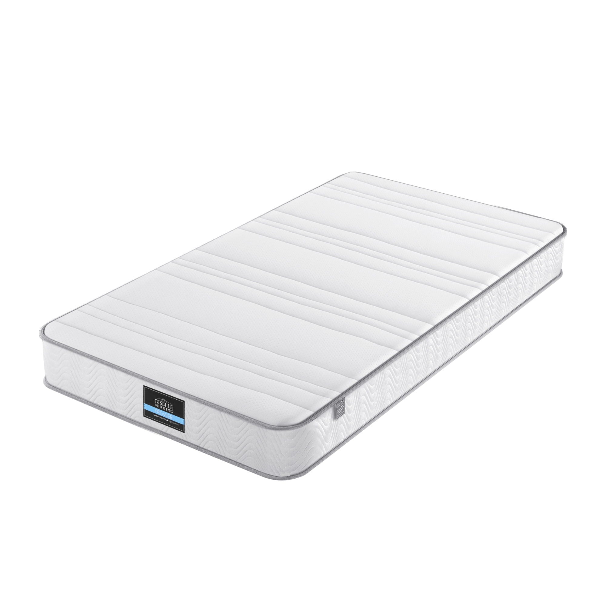 King Single Mattress 20cm with Reinforced Edge Support Egg-Crate Foam