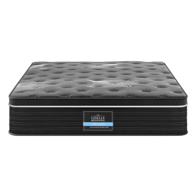 35cm Mattress Graphene Memory Foam Medium Firm Euro Top Mattresses Queen with tufted top and reinforced edges by Bedzy