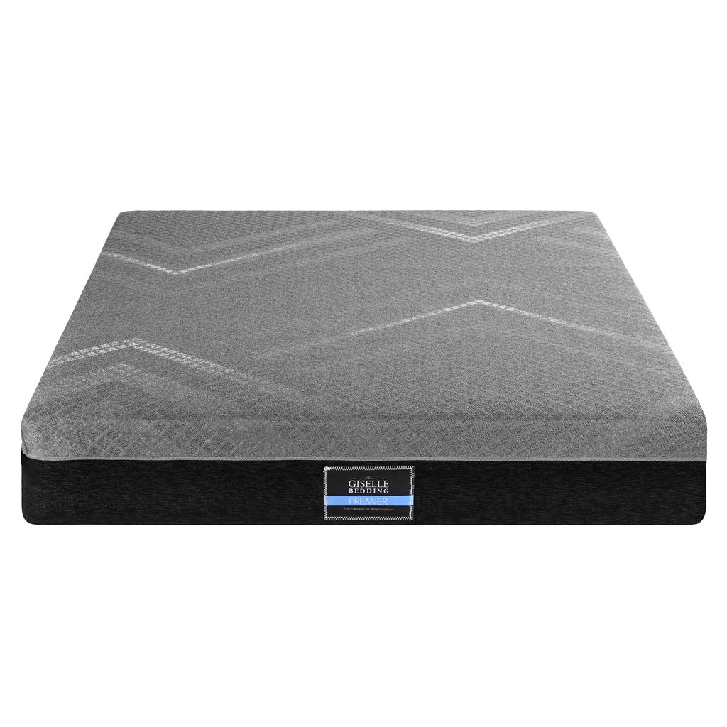 King Mattress 26cm Firm Pocket Spring Dual Edge Support Dark Grey