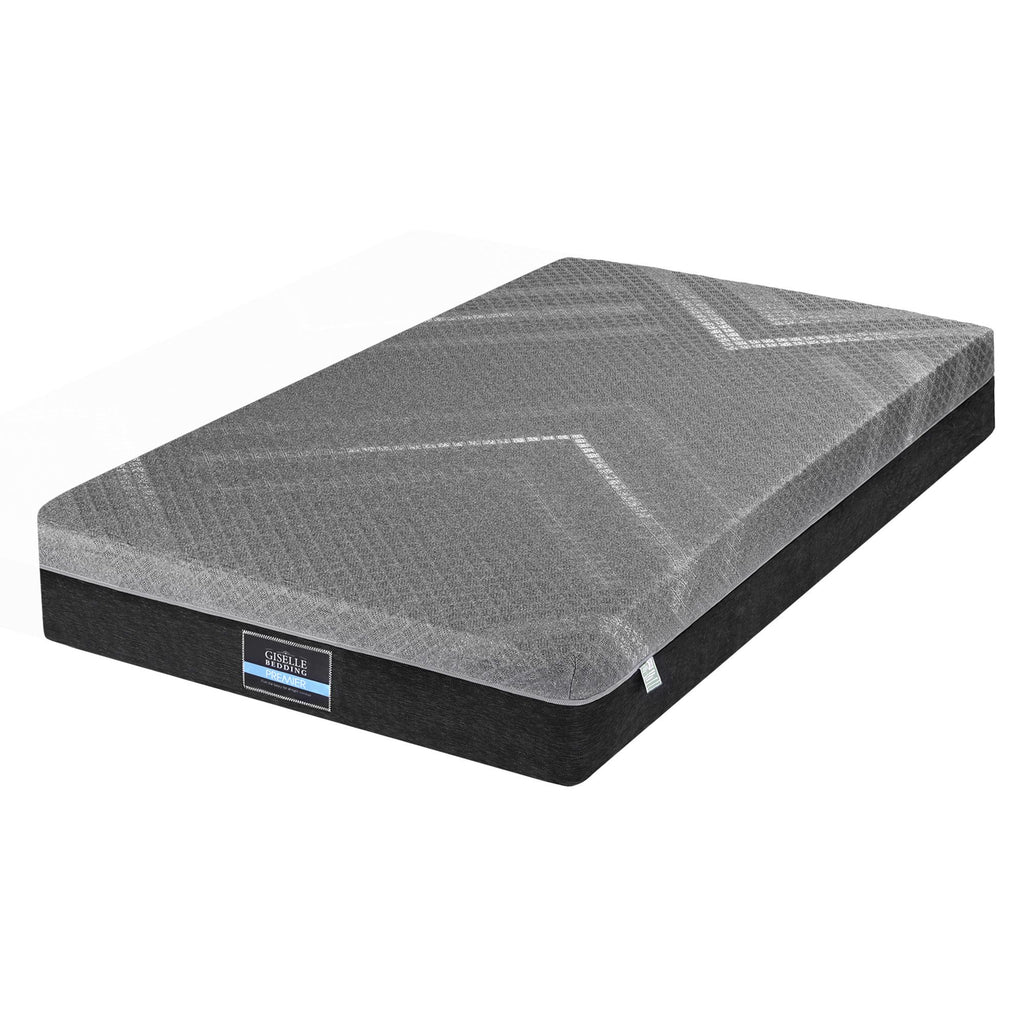 King Single Mattress 26cm Firm Pocket Spring Dual Edge Support Dark Grey