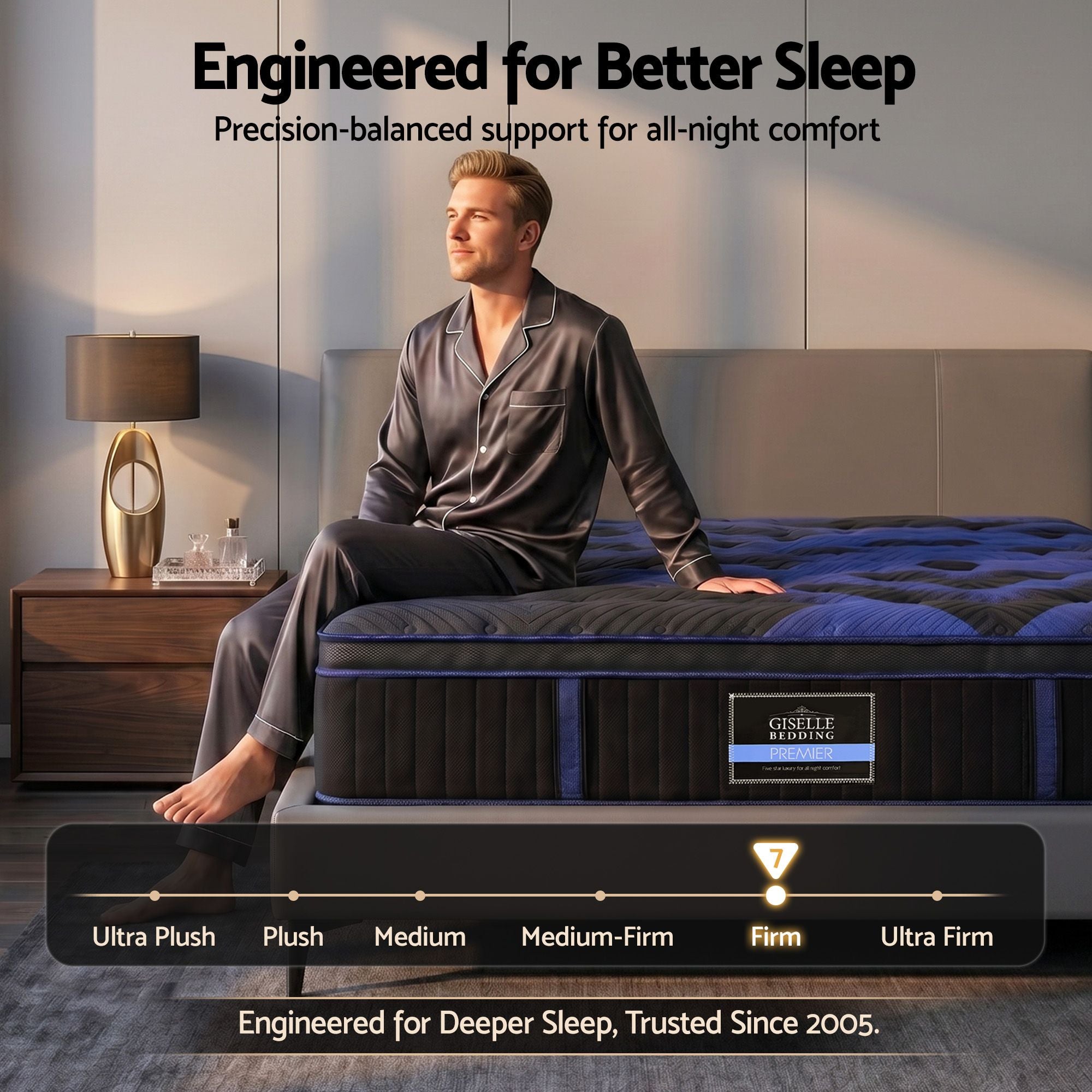 34cm Double Hybrid Mattress with Cooling Gel Memory Foam and Edge Support