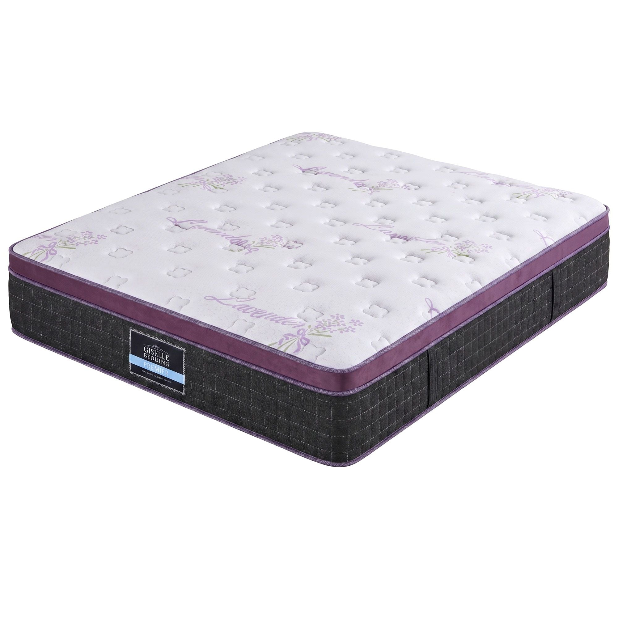 Double Euro Top Mattress Firm Pocket Spring Edge Support