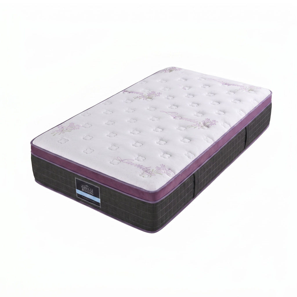 King Single Euro Top Mattress Firm Pocket Spring Edge Support