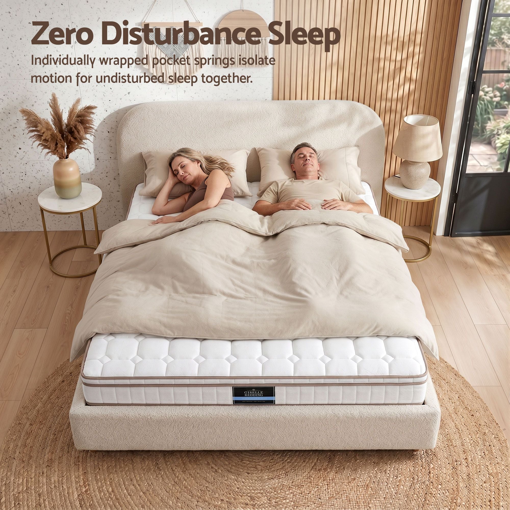 20cm Firm King Mattress Pocket Spring for Bedroom or Guest Room