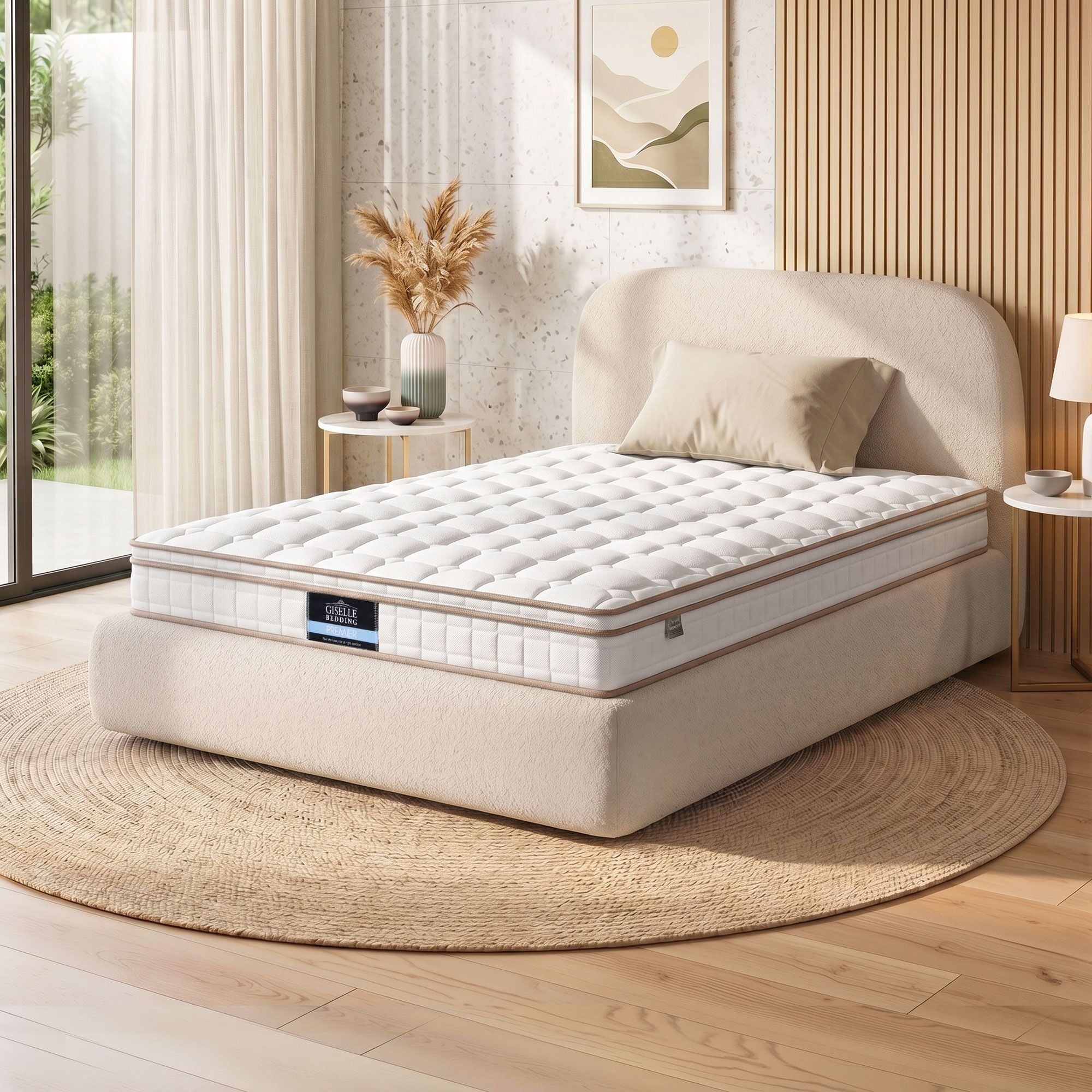 20cm Firm King Single Mattress Pocket Spring for Bedroom or Guest Room