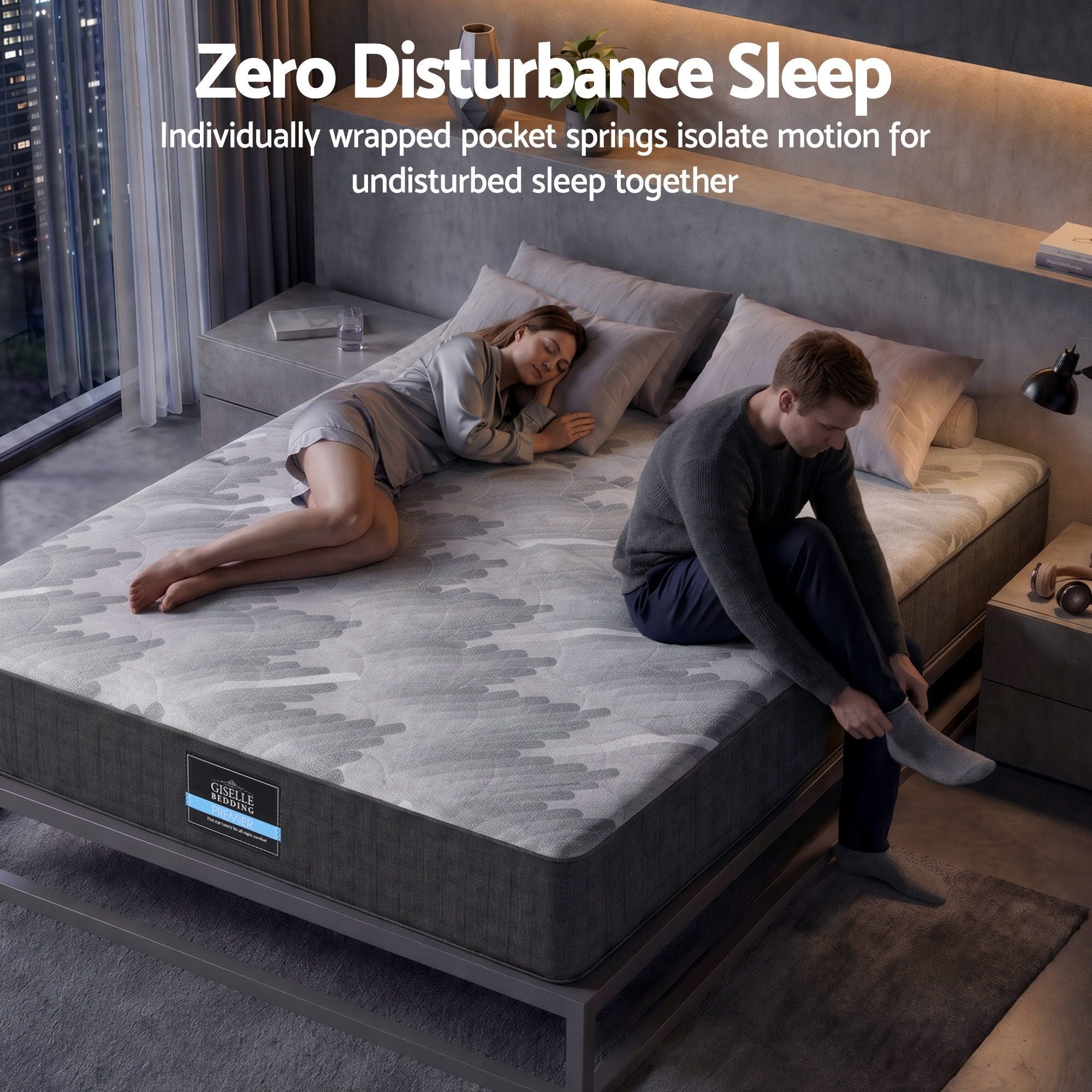30cm King Mattress with Edge Support and 5-Zone Comfort