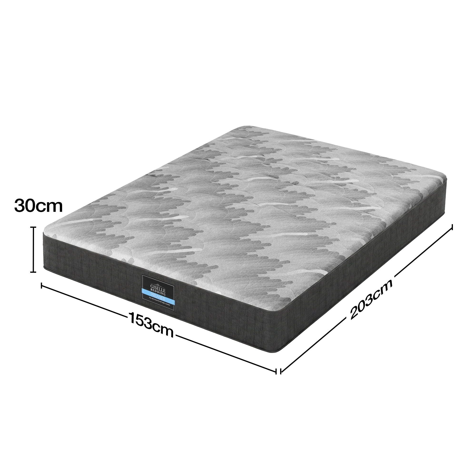 30cm Queen Mattress with Edge Support and 5-Zone Comfort